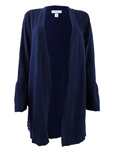 Scalloped Bell-Sleeve Cardigan