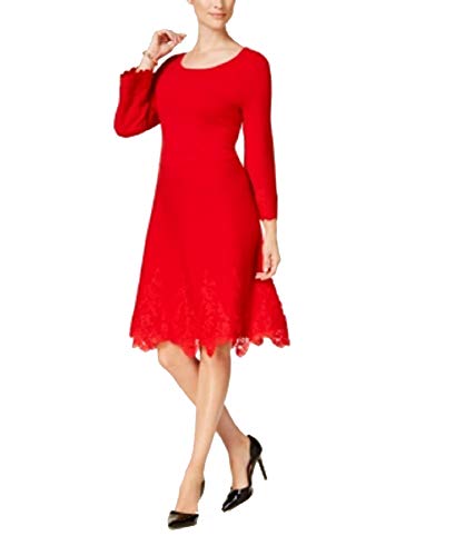 Charter Club Lace Trim Sweater Dress