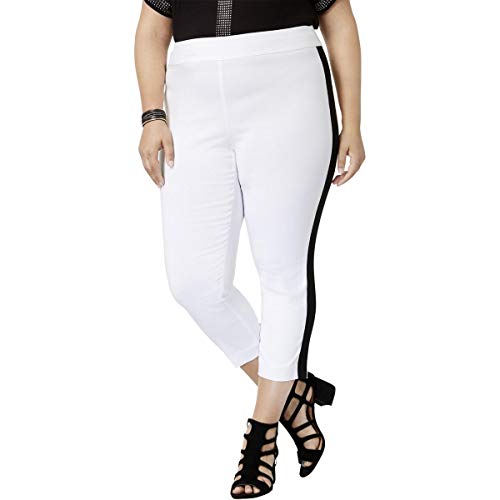 Plus Size Side Stripe Skinny Pants