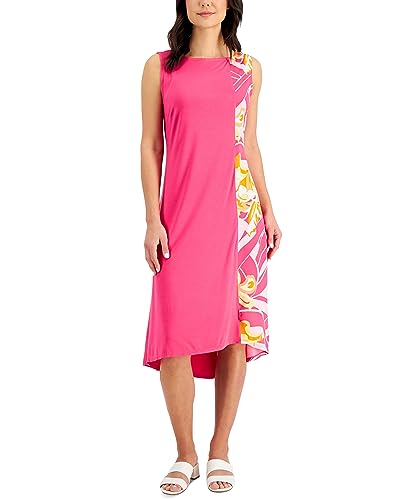 JM Collection Petite Printed Panel Dress