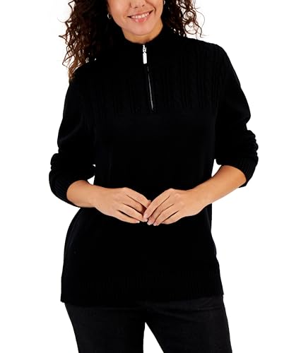 Women's Cable-Knit Cotton Sweater