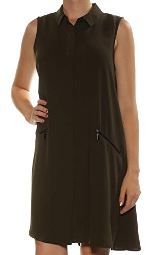 Alfani Zip Pocket A Line Shirtdress