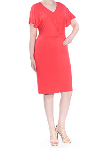 Bar III Twist Front Flutter Sleeve Dress
