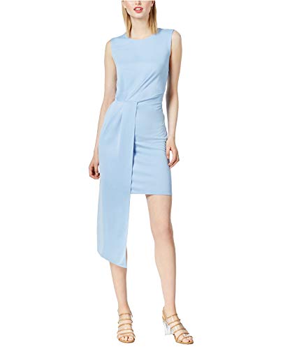 Bar III Sleeveless Asymmetrical Drape Dress