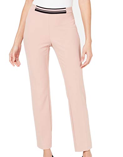 Alfani Contrast Waist Slim Leg Pants