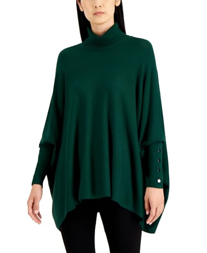 Women's Turtleneck Poncho Sweater