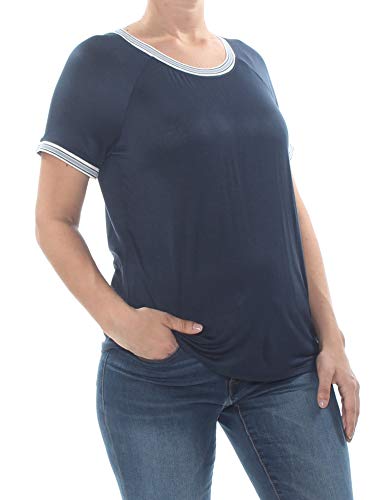 Hippie Rose Juniors Crew Neck Ringer T-Shirt