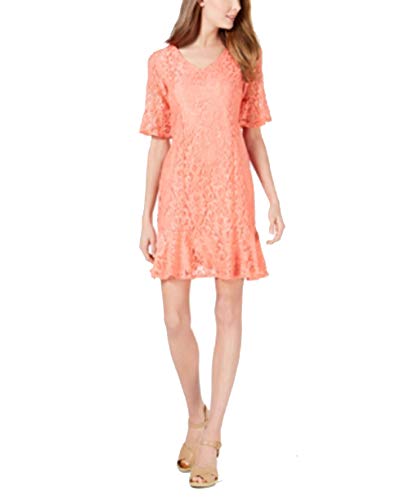 NY Collection Petite Ruffled Lace Dress
