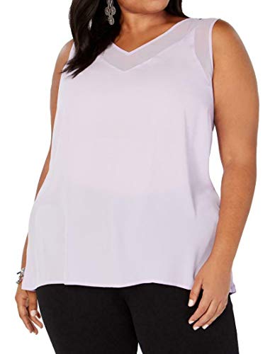 INC Plus Size Sheer-Trim Tank