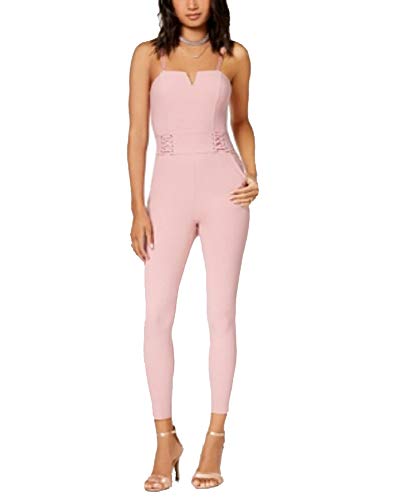 Material Girl Juniors Lace Up Fitted Jumpsuit