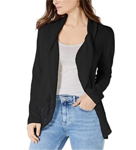 Pointelle-Trim Cardigan