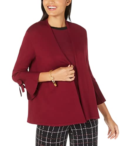 Petite Tie-Sleeve Cardigan