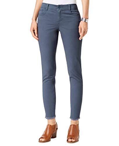 Style & Co Petite Fray Hem Studded Skinny Pants