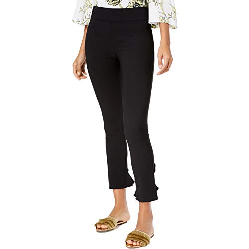 INC Curvy Ruffled-Hem Ankle Skinny Pants