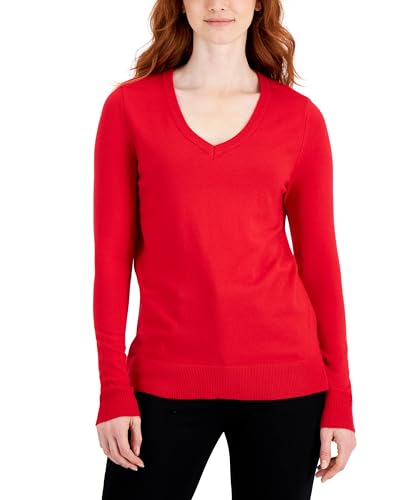Women's V-Neck Long-Sleeve Sweater
