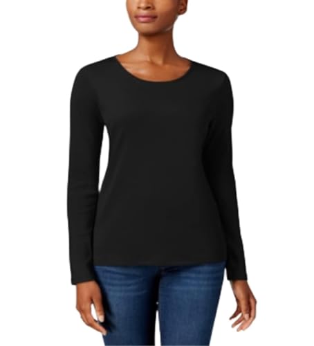 Charter Club Pima Cotton Long Sleeve Top