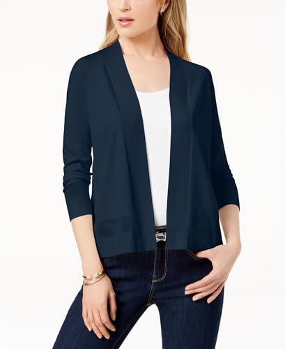 Charter Club Petite Open Front Stitched Detail Cardigan?id=7
