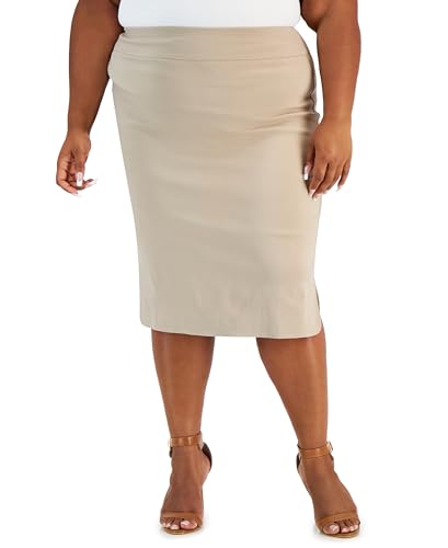 Alfani Plus Size Pull On Pencil Skirt