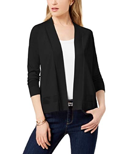 Charter Club Petite Open Front Stitched Detail Cardigan?id=7