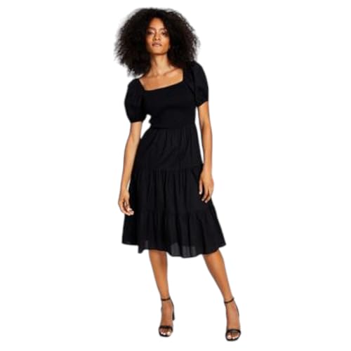 Now This Womens Cotton Lace Up Back Dress