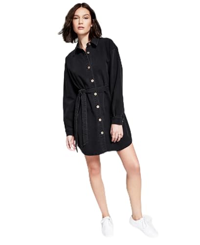 Denim Tie Waist Dress