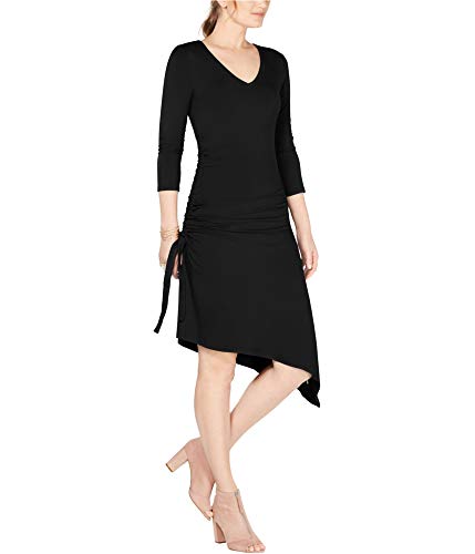 I.N.C. Ruched Asymmetrical Dress