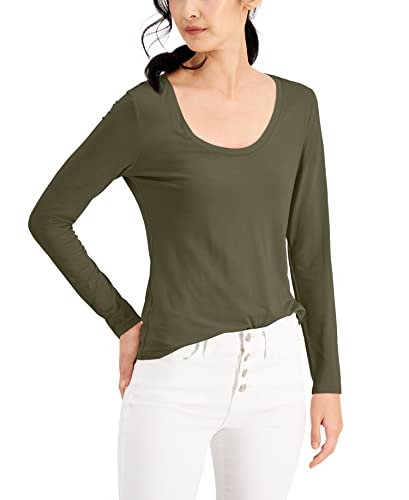 International Concepts Womens Scoop Neck Top