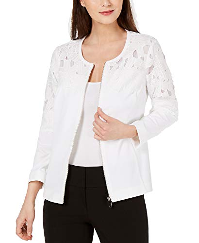 Zip-Front Crochet Jacket