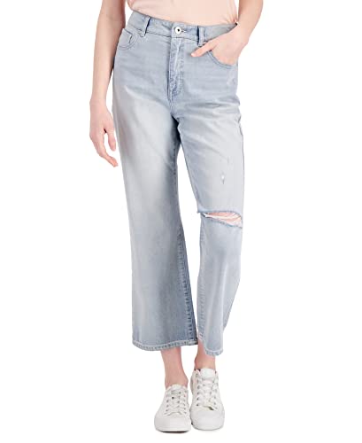 Style & Co Slouchy Fit High Rise Cropped Jeans