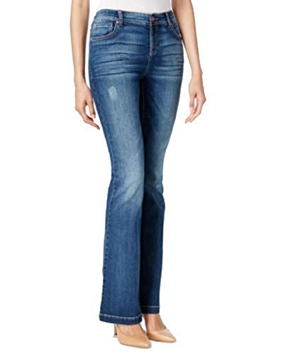 INC International Concepts Indigo Wash Slim Flare Jeans
