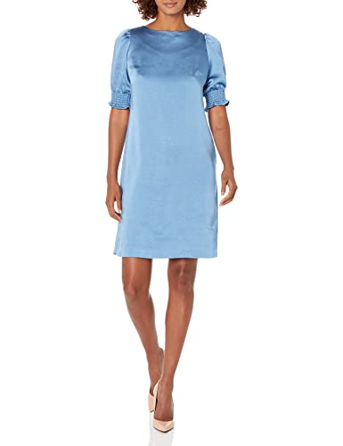Anne Klein Womens Smocked Cuff Dress