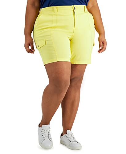 Plus Size  Comfort-Waist Cargo Shorts