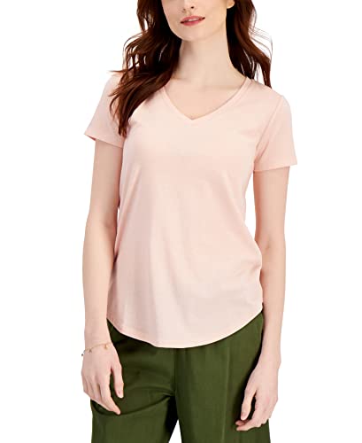 Style & Co Burnout V Neck T-Shirt