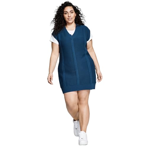 Now This Trendy Plus Size Sweater Vest Dress