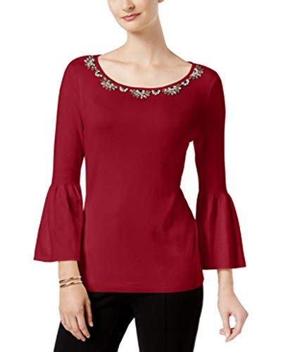Charter Club Petite Embellished Sweater