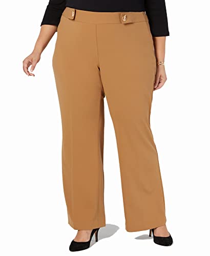 I.N.C. Plus & Petite Plus Size Grommet-Detail Wide-Leg Pants