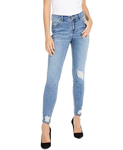 INC International Concepts Curvy Rip Repair Skinny Jeans Regular Long