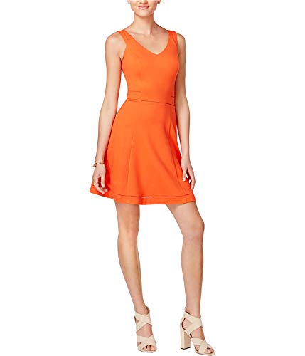 Crochet-Trim Fit & Flare Dress