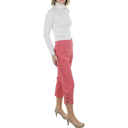 Buckle-Hem Capri Pants