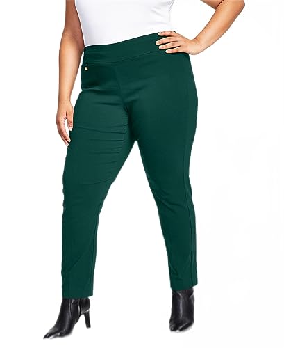 Plus Size Tummy-Control Pull-On Skinny Pants