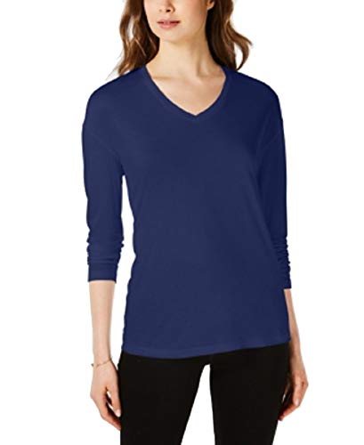 Dropped Shoulder V-Neck Jersey Top