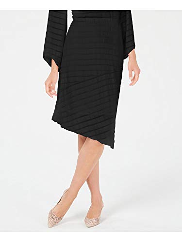 Pointed-Hem Midi Skirt
