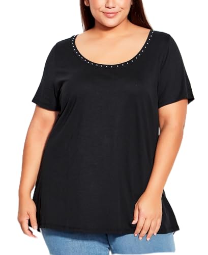 Plus Size Swing Trim Top