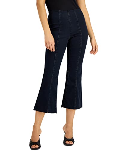 INC International Concepts Womens High Rise Crop Flare Pull On Jean