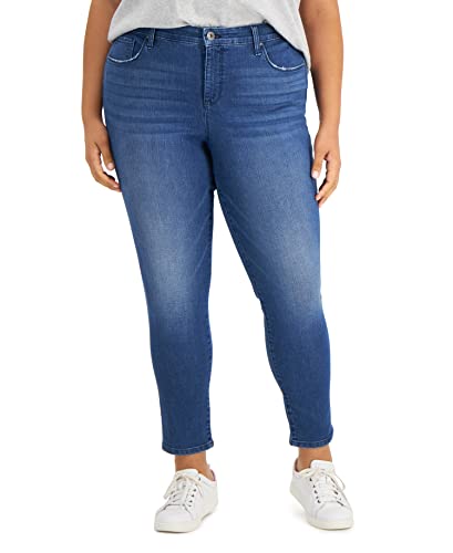 Style & Co Plus Size Mid Rise Curvy Skinny Jeans