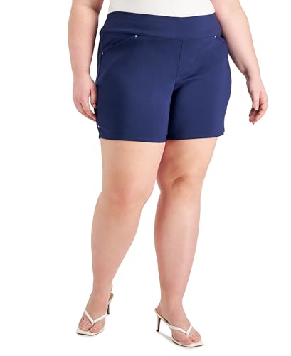 INC International Concepts Plus Size Bengaline Shorts