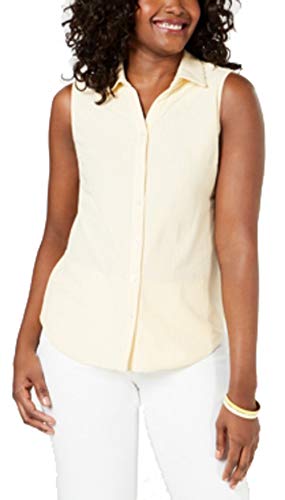 Petite Cotton Striped Pique Shirt