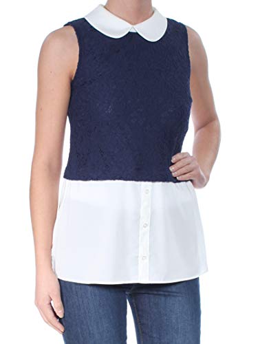 Maison Jules Lace Layered Look Shirt