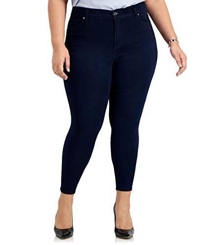 Trendy Plus Size High Rise Skinny Ankle Jeans