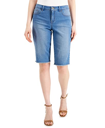 Style & Co Denim Raw Edge Bermuda Shorts